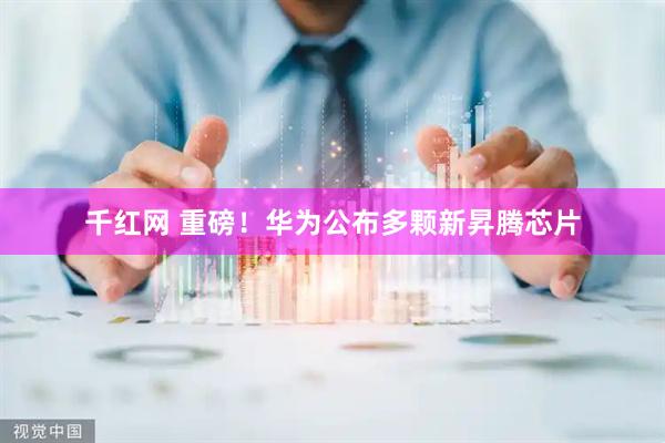 千红网 重磅！华为公布多颗新昇腾芯片