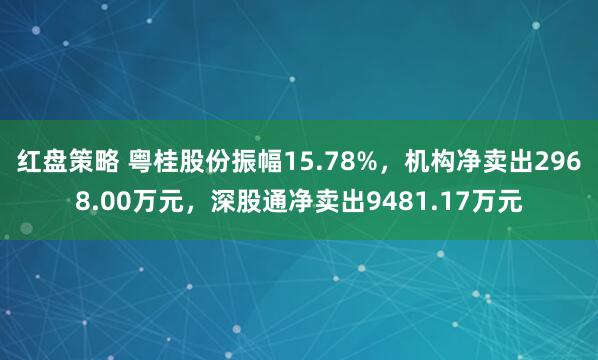 红盘策略 粤桂股份振幅15.78%，机构净卖出2968.00万元，深股通净卖出9481.17万元