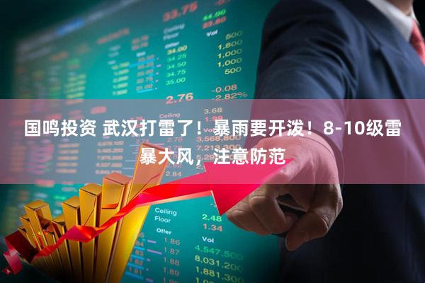 国鸣投资 武汉打雷了！暴雨要开泼！8-10级雷暴大风，注意防范